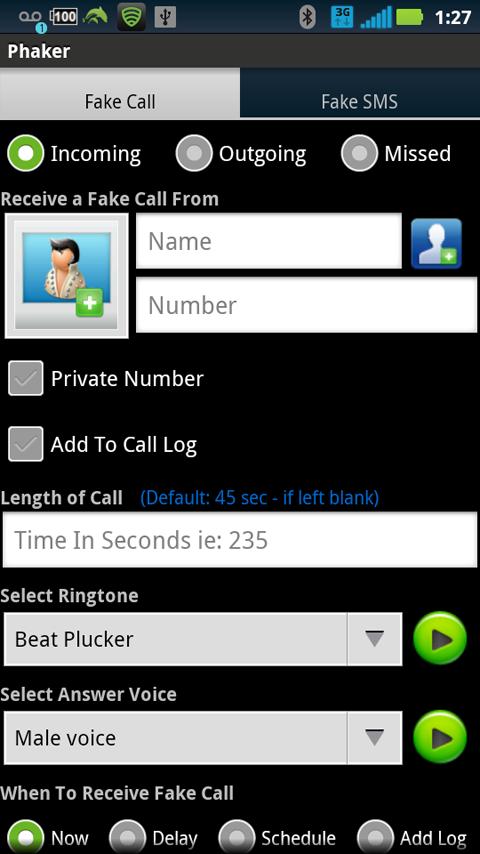 Phaker - Fake Call &amp; SMS截图10