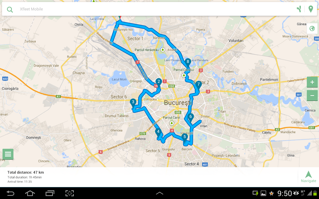 Route Planner Xfleet Mobile截图1