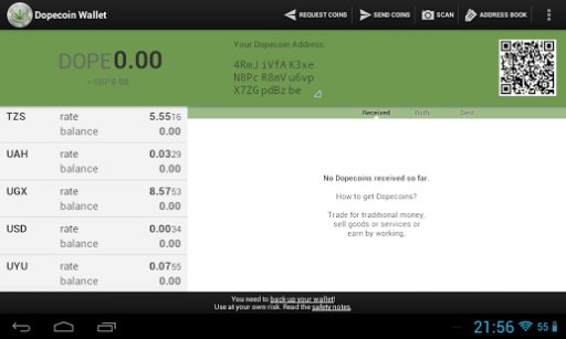 DopeCoin Mobile Wallet截图5