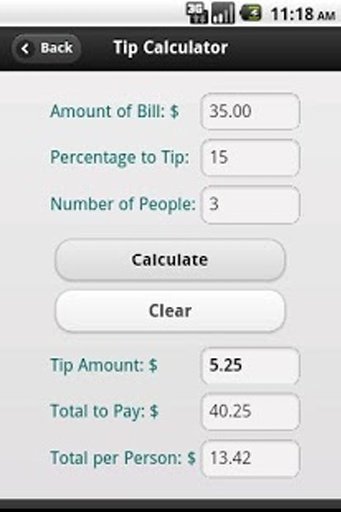 Tip Calculator and Guide截图1