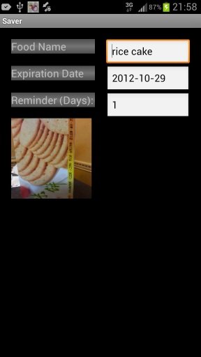 Saver 食物过期提醒器截图3