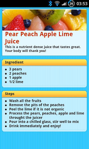 Healthy Juice Recipes Lite截图1