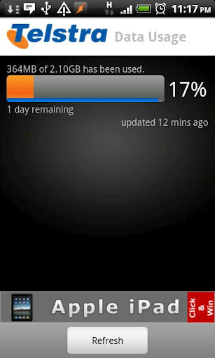 Telstra Mobile Data Usage截图1