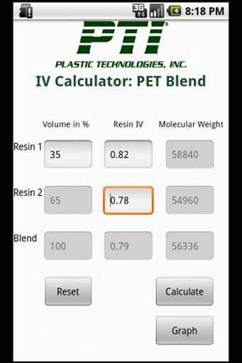 PET混合计算器截图4