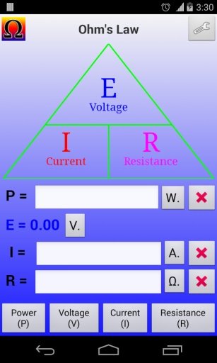 欧姆定律计算器 Ohm's Law Calculator截图7