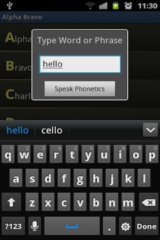 Alpha Bravo Phonetic Alphabet截图6