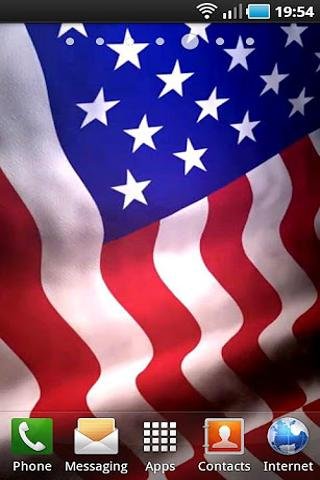 Animated American Flag LWP截图4