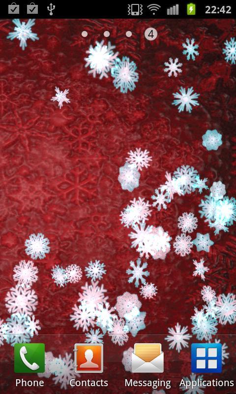 Slow Snow Live Wallpaper Free截图3