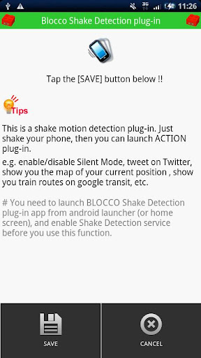 BLOCCO Shake Detection plug-in截图1