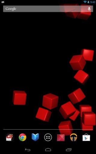 Bouncy 3D Cubes Live Wallpaper截图3