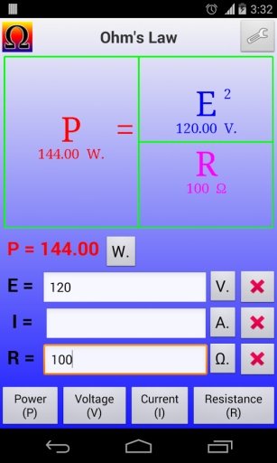 欧姆定律计算器 Ohm's Law Calculator截图8