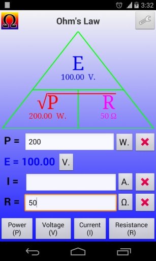 欧姆定律计算器 Ohm's Law Calculator截图3