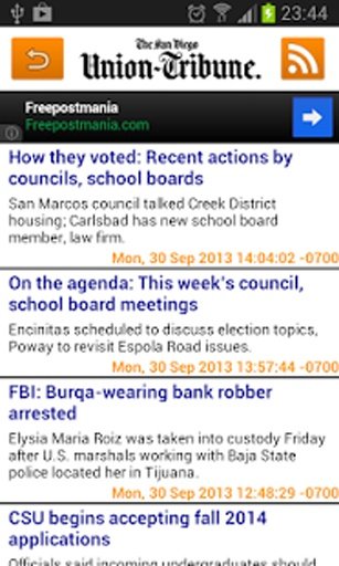 San Diego Union-Tribune RSS截图4