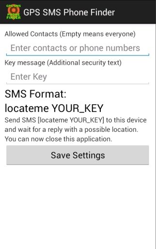 GPS SMS Phone Finder截图2
