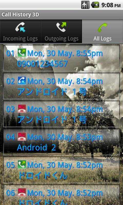 Call History 3D(Free)截图8