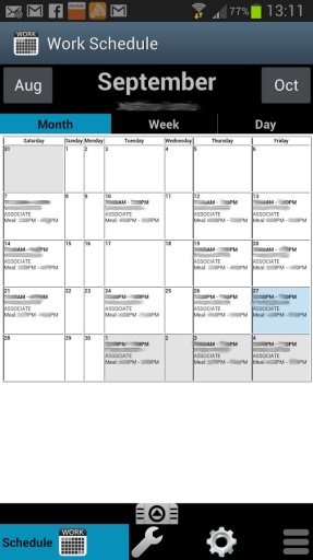 Work Schedule截图3