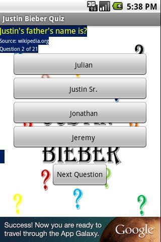 Celebrity Quiz - JB截图3