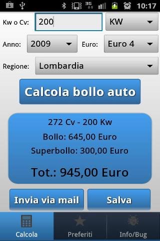 Bollo e superbollo auto cv/kw截图2