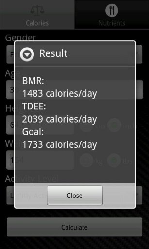 Caloric Balancer截图7