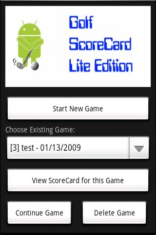 Golf ScoreCard Lite截图1