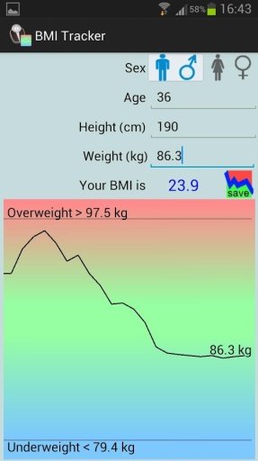 BMI追踪 BMI Tracker截图2