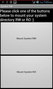 System RW/RO截图