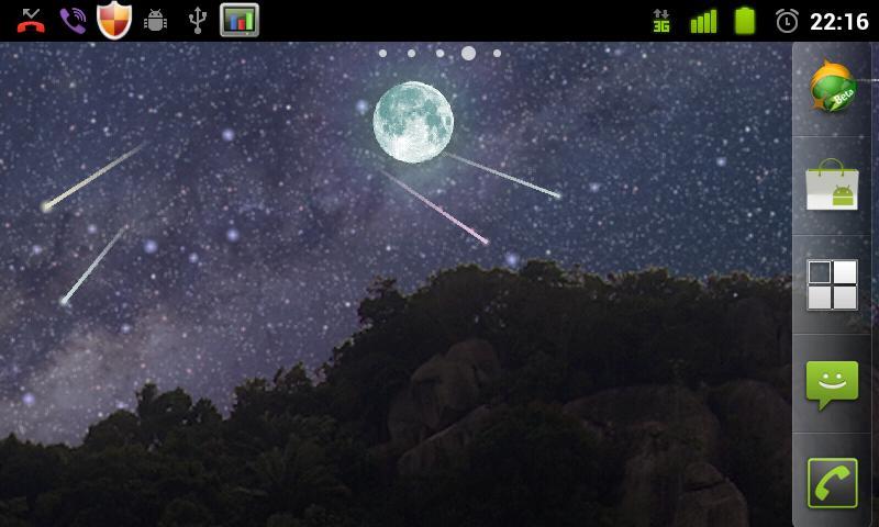 Night Sky Meteor Shower LWP截图4