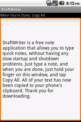 DraftWriter - Quick Notes截图1
