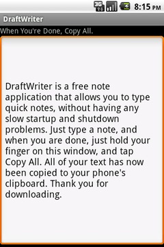 DraftWriter - Quick Notes截图