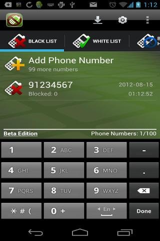 Junk Call Blocker Free截图1