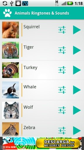 动物铃声和声音截图1