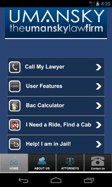 Umansky Accident and DUI App截图2
