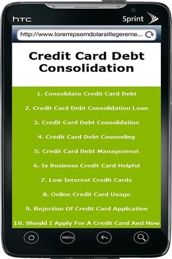 Credit Card Debt Consolidation截图1