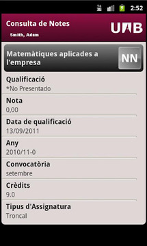 UAB Consulta de Qualificacions截图