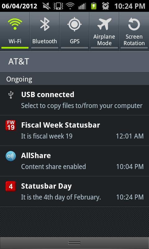 Statusbar Day of Month截图3