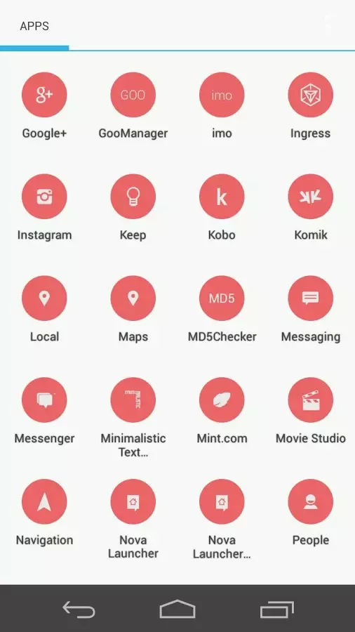 Flatcons Red Icon Pack截图1
