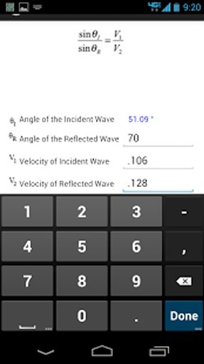 Ultrasonic Calcculator截图2