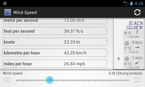 Wind speed converter截图4