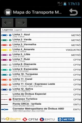 Metro Map - Sao Paulo - Brazil截图3