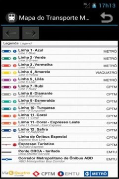 Metro Map - Sao Paulo - Brazil截图