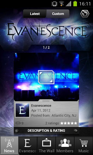 Evanescence: Mobile Backstage截图2