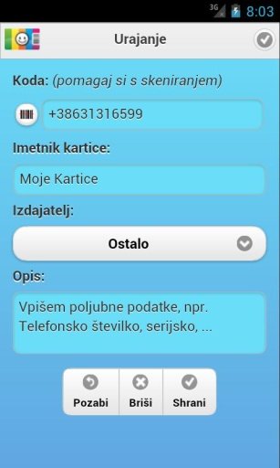 Moje Kartice截图10