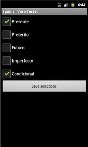 Spanish Verb Tester FREE截图10