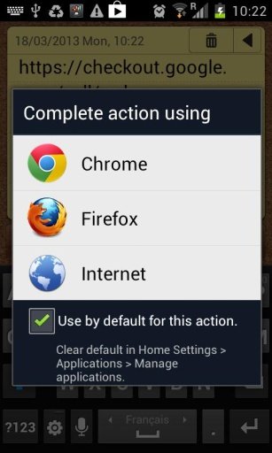 Clear default app for action截图2