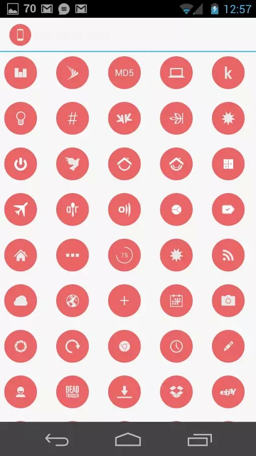 Flatcons Red Icon Pack截图3