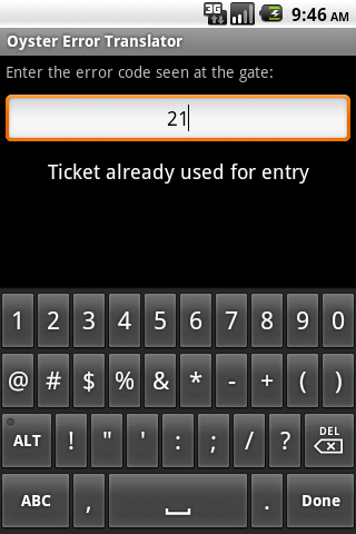 Ticket Gate Error Translator截图1