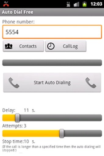 Auto Dial Free截图1