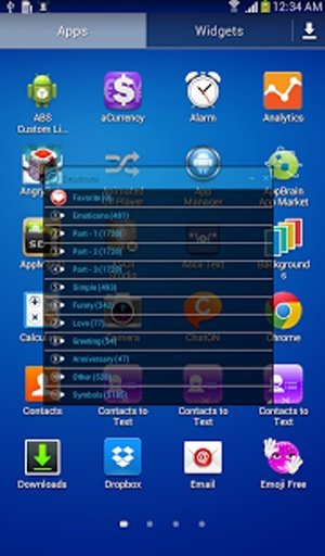 Floating Emoticons Widget Demo截图1