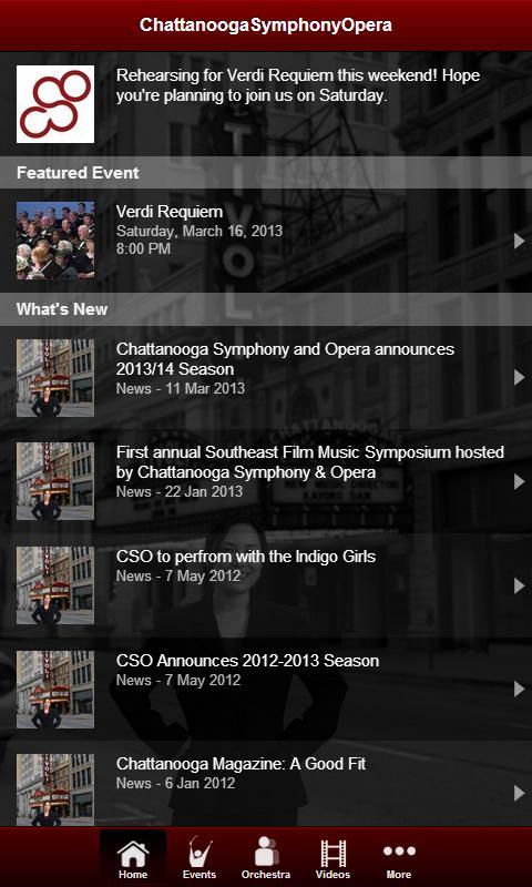 Chattanooga Symphony and Opera截图1