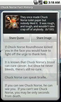 Chuck Norse Facts with Widget截图
